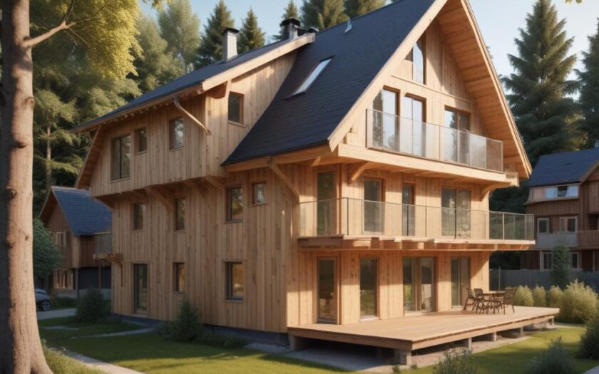 Дома из клееного бруса под ключ: проекты одноэтажных и двухэтажных домов